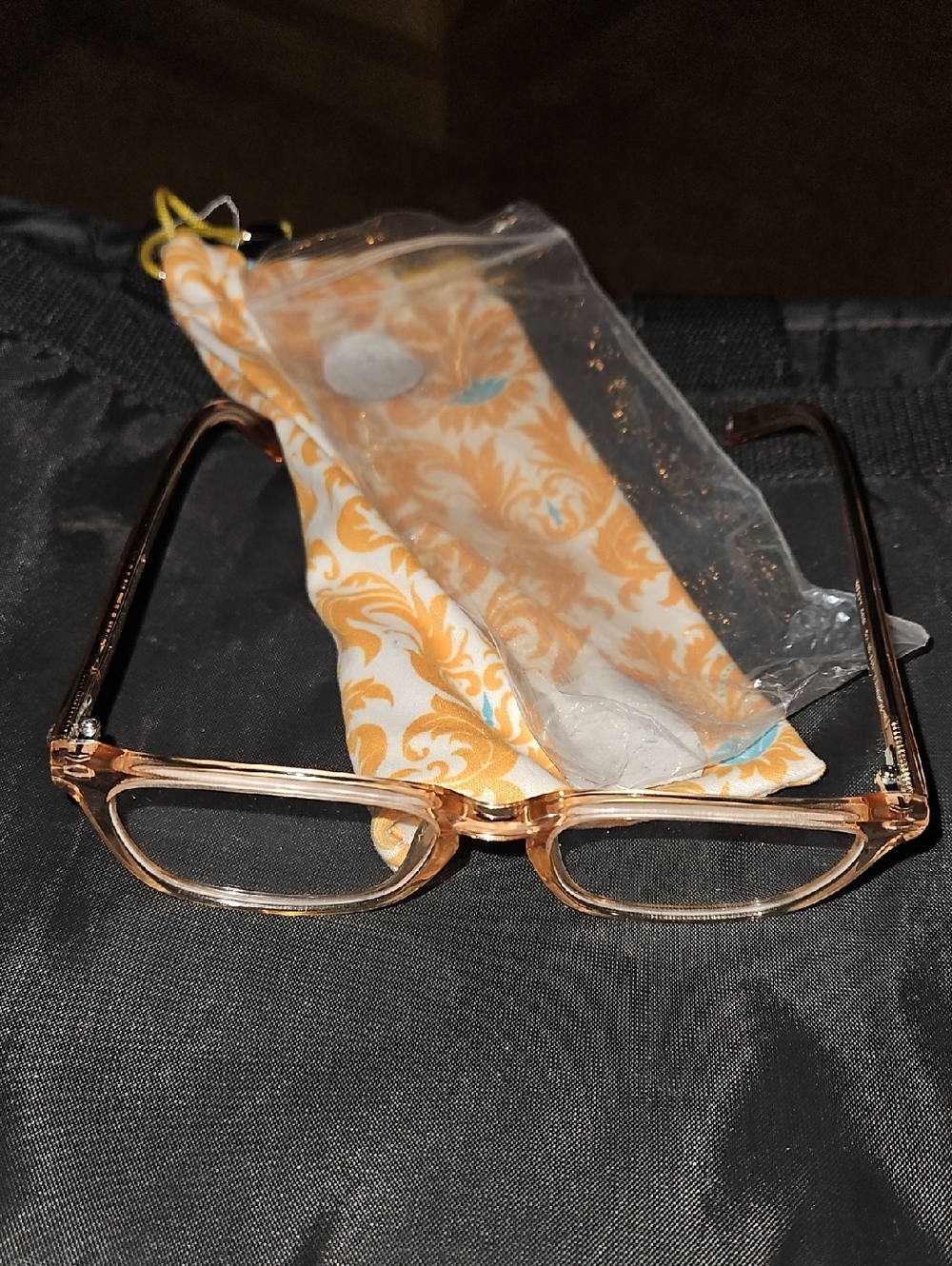 Warby Parker Clear Peach Square Women's Sunglasses
